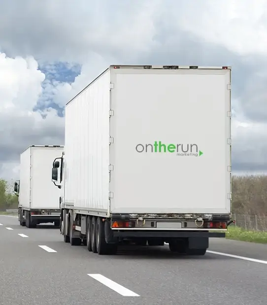 Cargo truck on the road